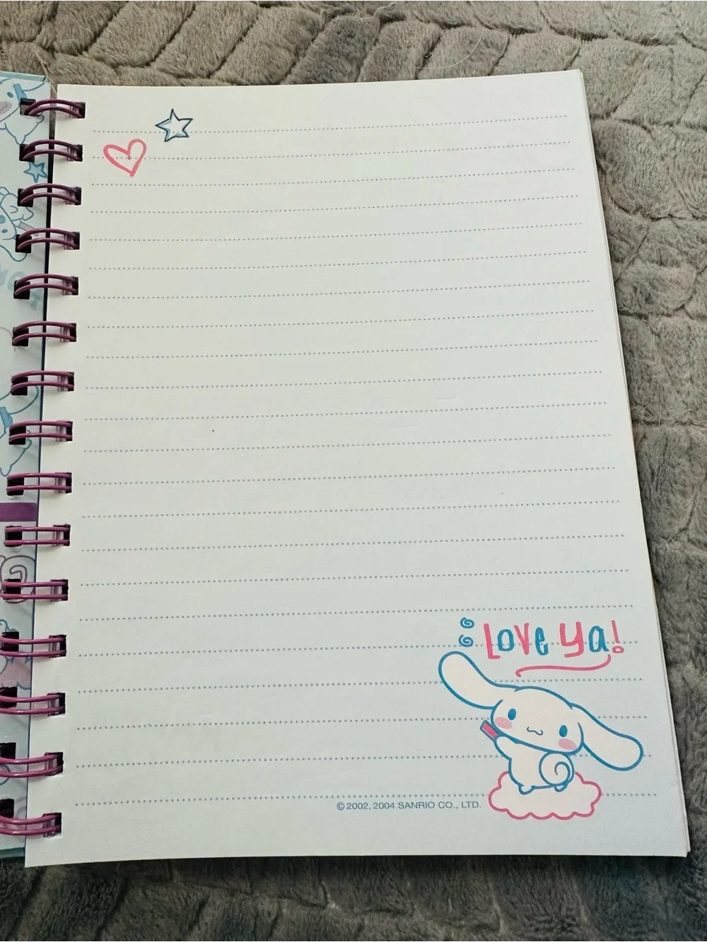 Sanrio Cinnamoroll Spiral Notebook - Blue